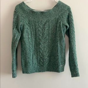 Abercrombie & Fitch Knit Off Shoulder Sweater